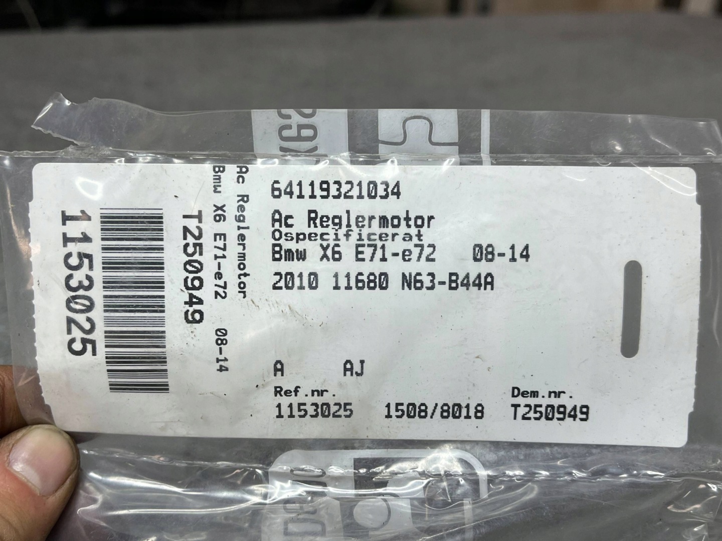 Micro moteur klap Bouches buses BMW X6 64119321034