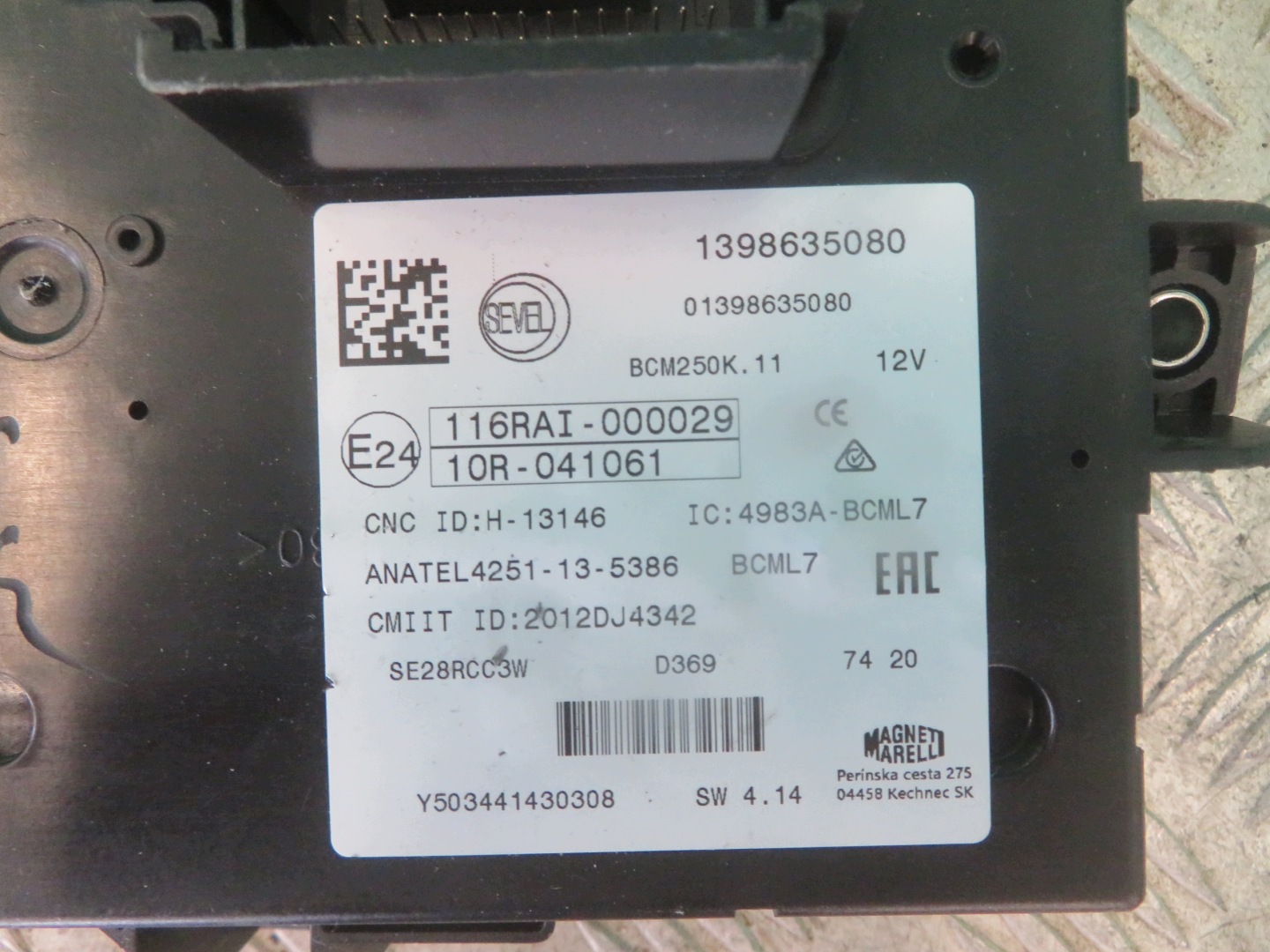 modulo BCM DUCATO BOXER JUMPER 2.3 20R 1398635080