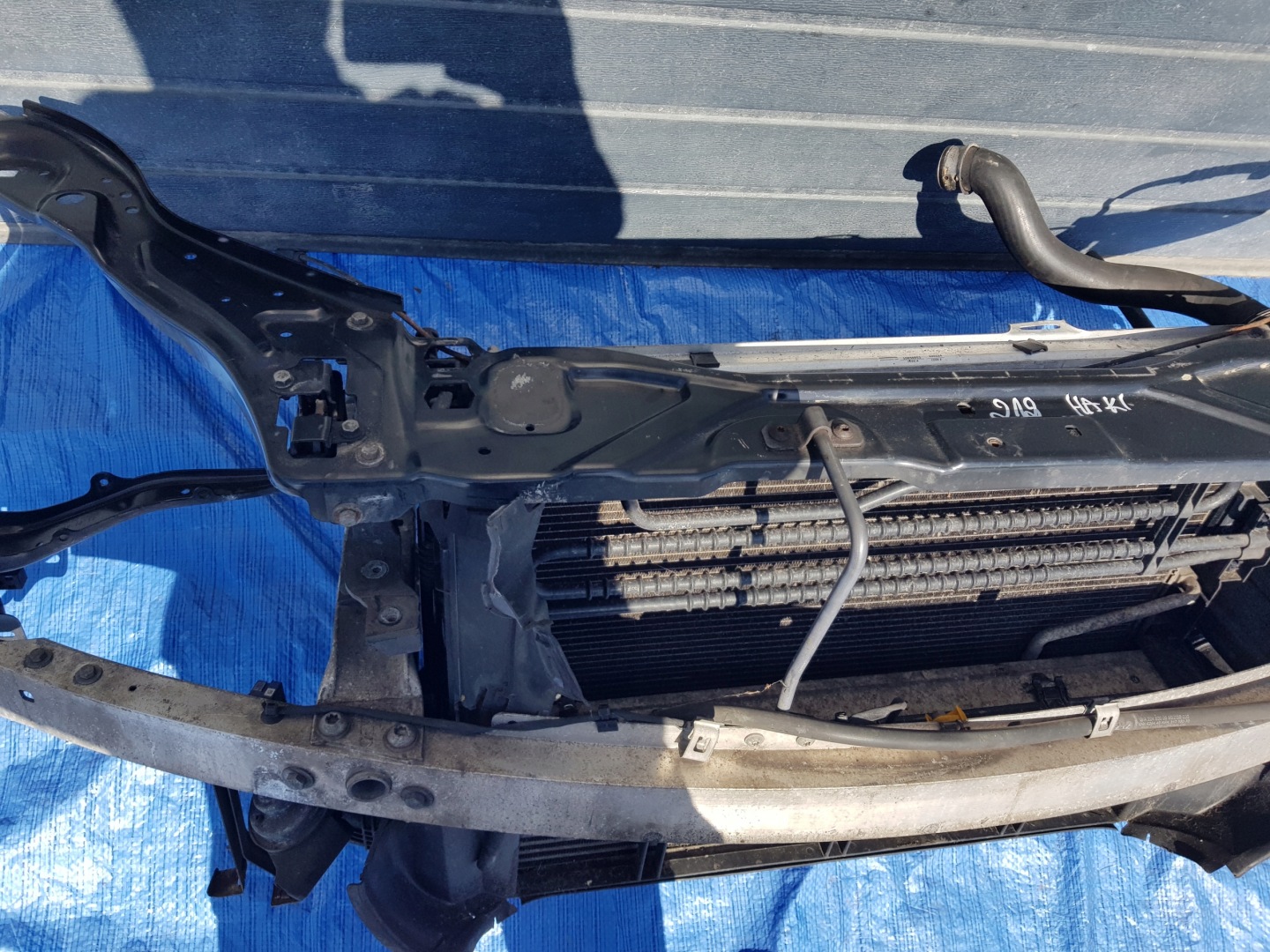support panel for radiators radiator MERCEDES W212 2.2 CDI