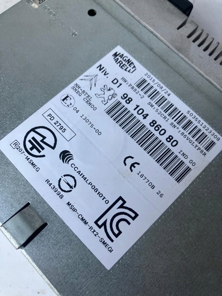 RADIO Navigation C4 PICASSO II 9810486080