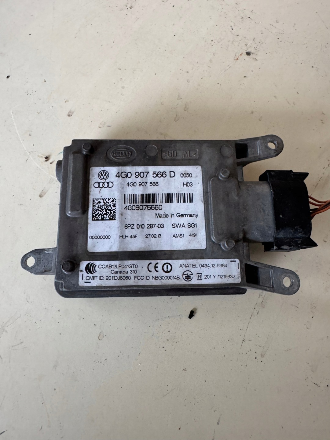 RADAR ASYSTENTA changes supports RUCHU AUDI 4G0907568D