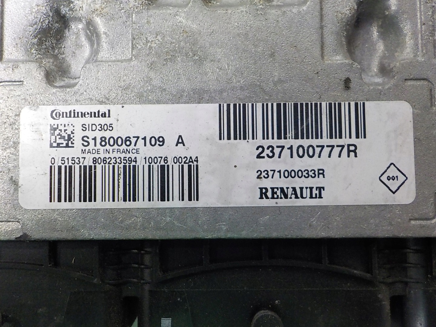 RENAULT computer Centralina S180067109A 237100777R