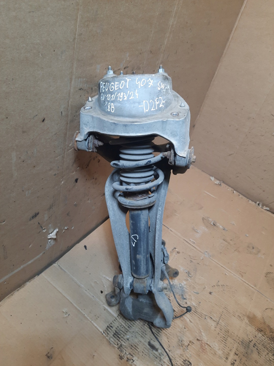 shock absorber McPherson swing left front PEUGEOT 407 1.8B 85KW