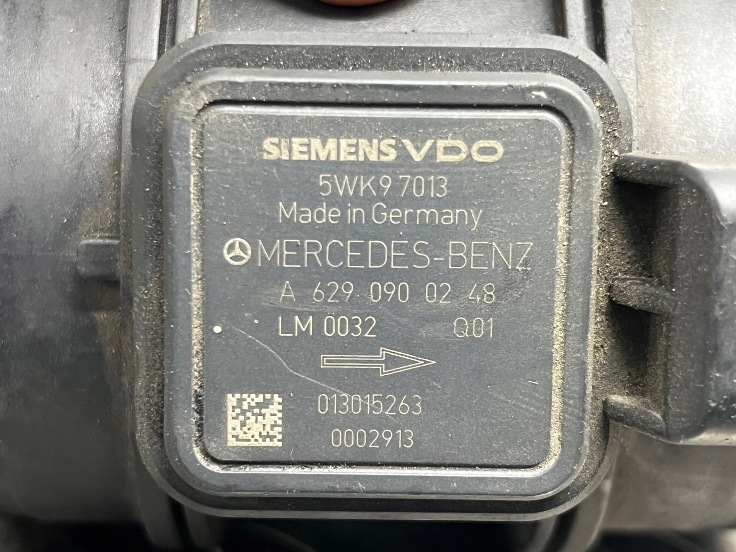 flow meter air MERCEDES-BENZ E-KLASA W211 A6290900248