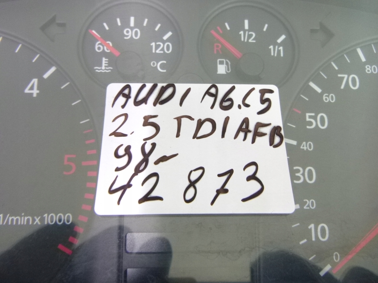 dials display Audi A6 C5 2.5TDi