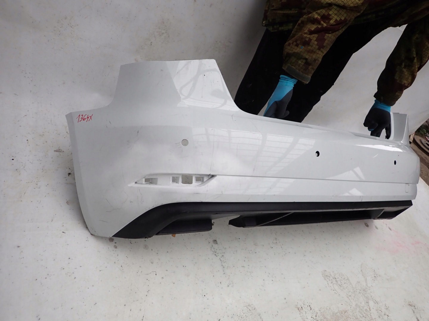 AUDI A3 8V3 3D LIFT 17- bumper rear part rear PDC