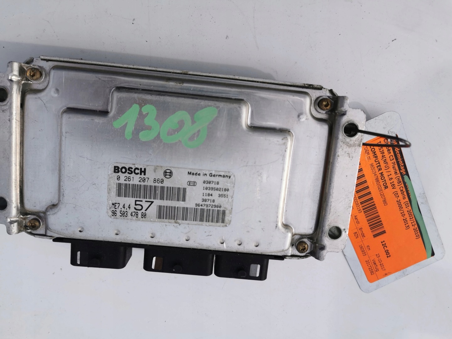 CITROEN C3 1.6B 0261207860 9647972980 Computer ECU