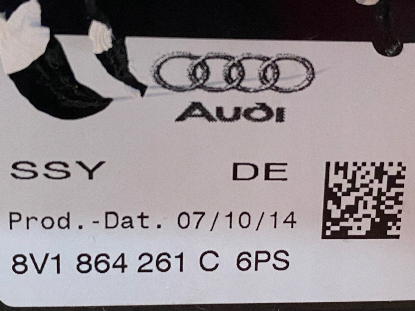 AUDI A3 8V TUNEL central 8V1864261C