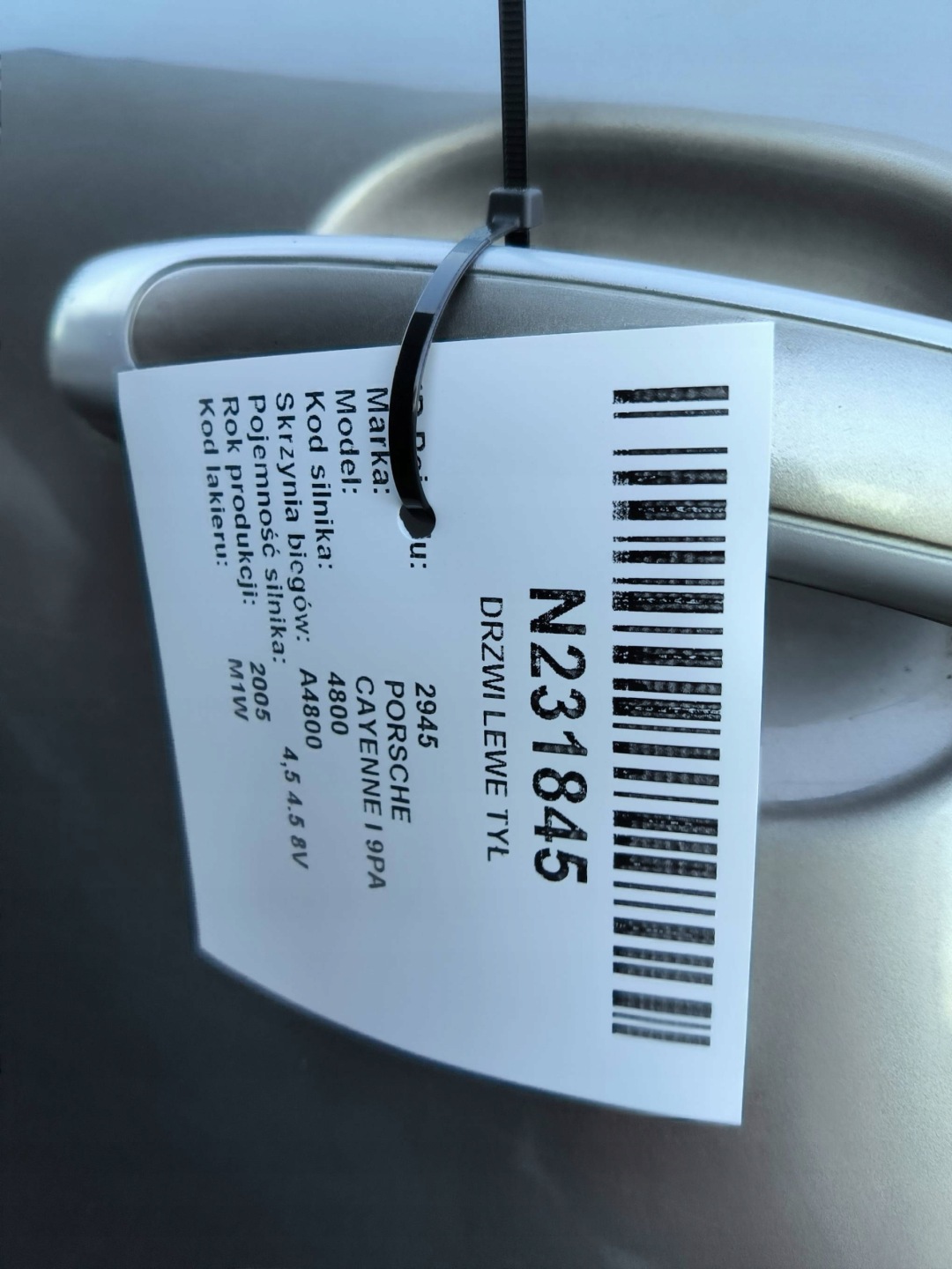 Tür links heck LM1W PORSCHE CAYENNE und 9PA