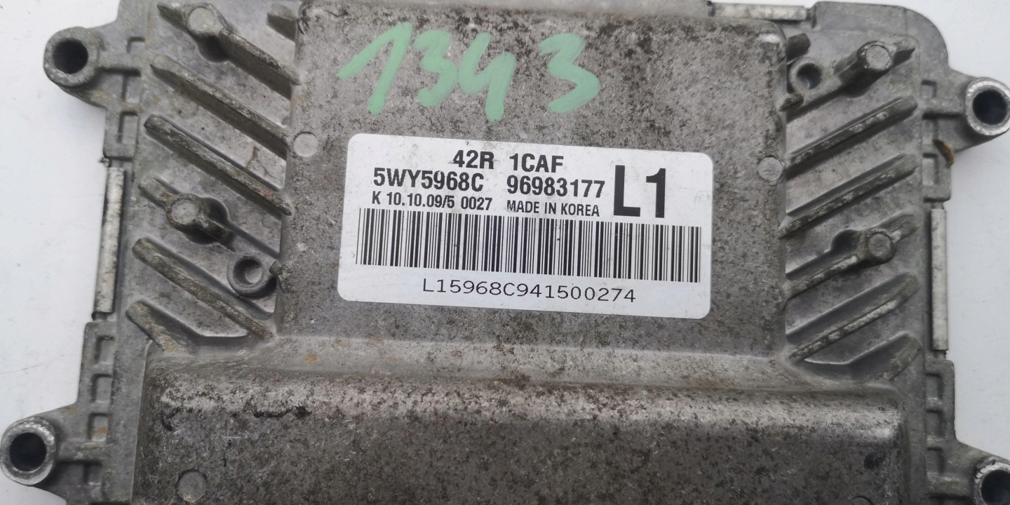 CHEVROLET AVEO 1.2B 16V 5WY5968C 96983177 computer