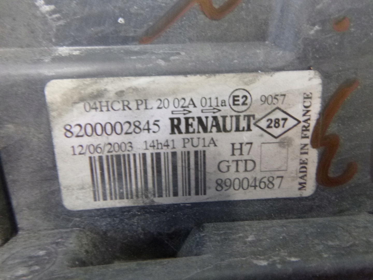 light front Renault Laguna II 03r.