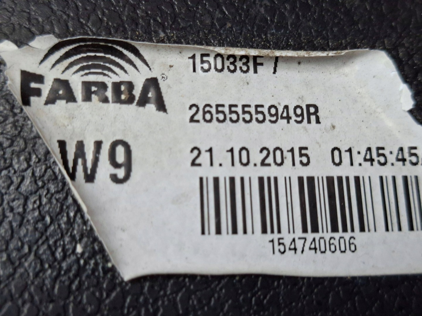 light left rear part 265555949R RENAULT TWINGO III LIFT 2018