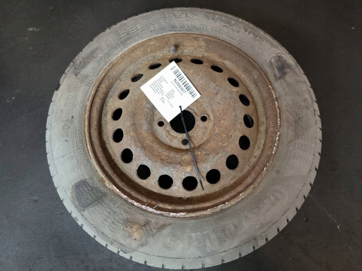 wheel spare 15'' 185/65 DACIA DOKKER