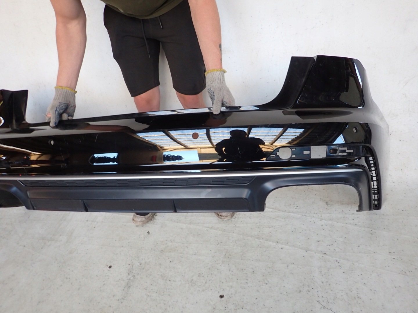 AUDI S6 C8 4K5 sedan 18- bumper rear part TYLNYU diffuser 6XPDC 4K5807511F