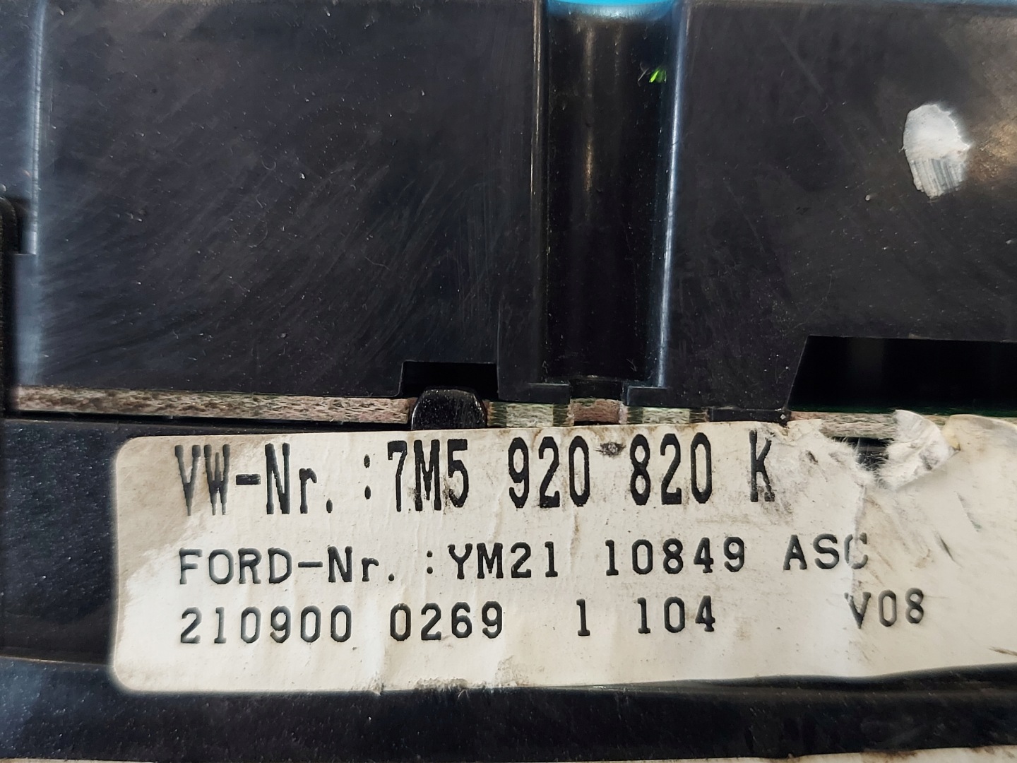 dials clock FORD GALAXY and LIFT 1.9 TDI 7M5920820K