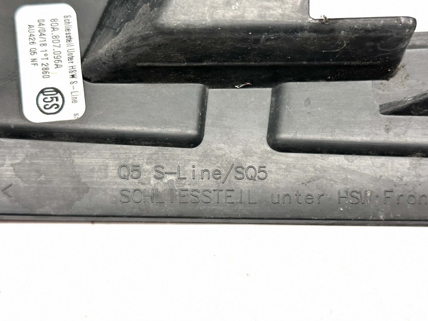 AUDI Q5 SLINE SQ5 80A FY holder bumper bracket right front 80A807096A