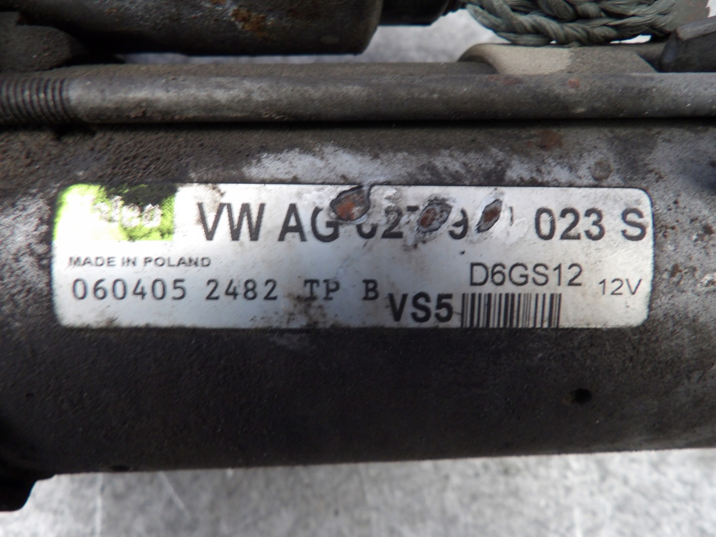 VW Polo 9N 1,2 starter