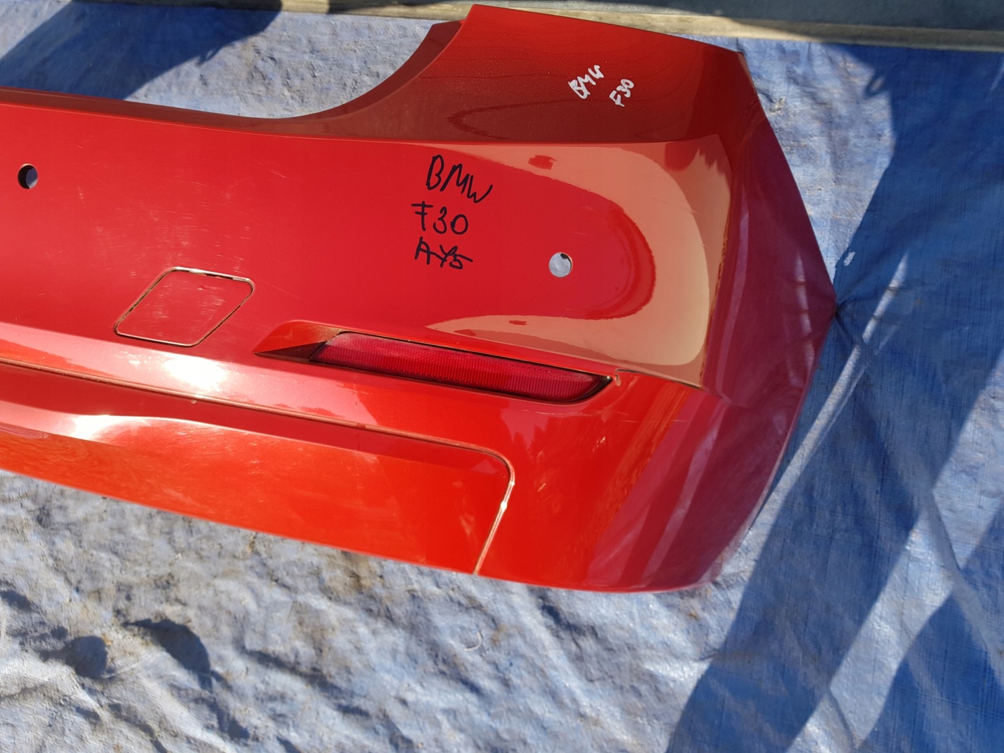 bumper rear part rear BMW F30 sedan A75
