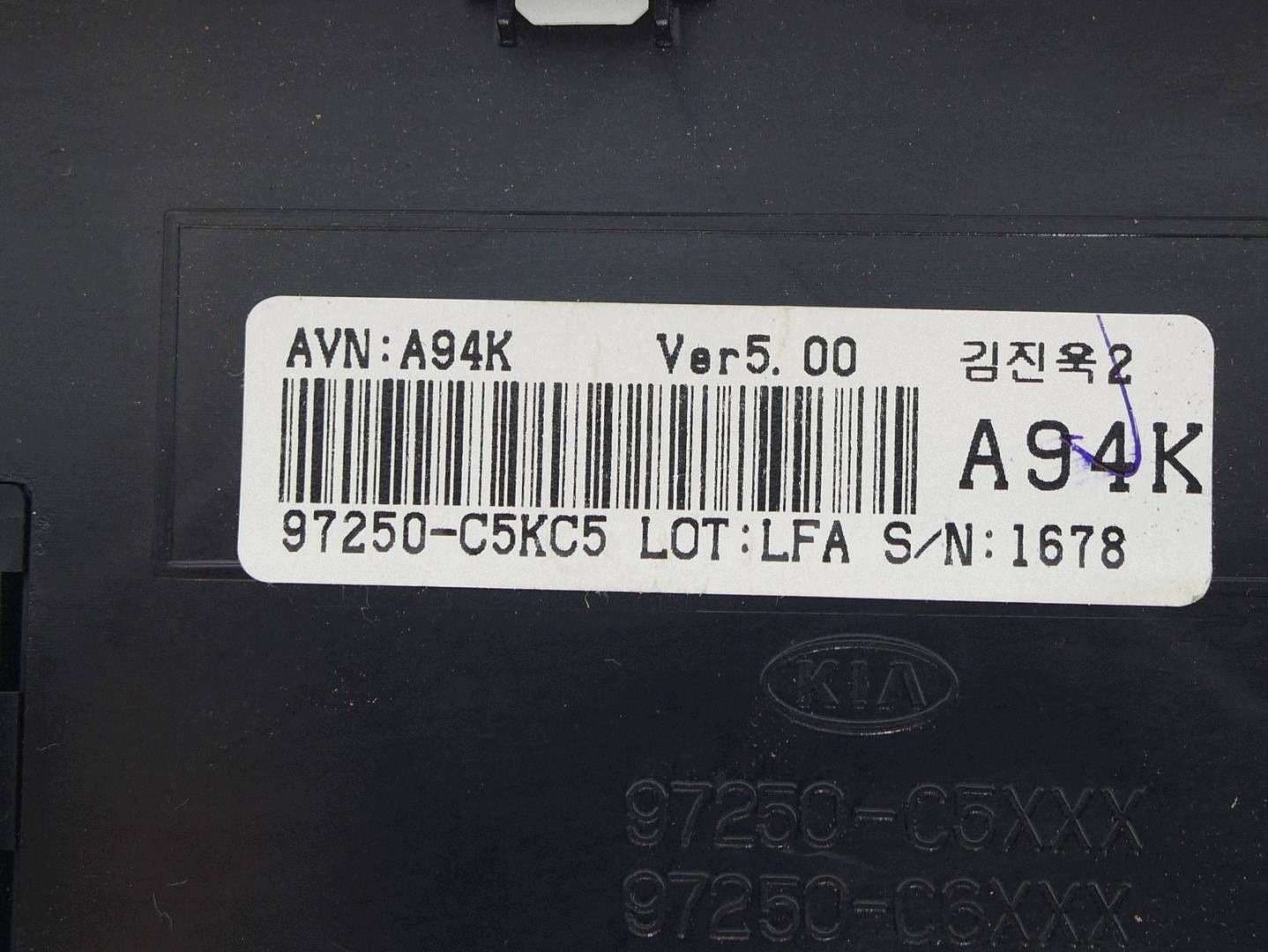 PANEL klími klimatizaci KIA SORENTO III 97250-C5KC5