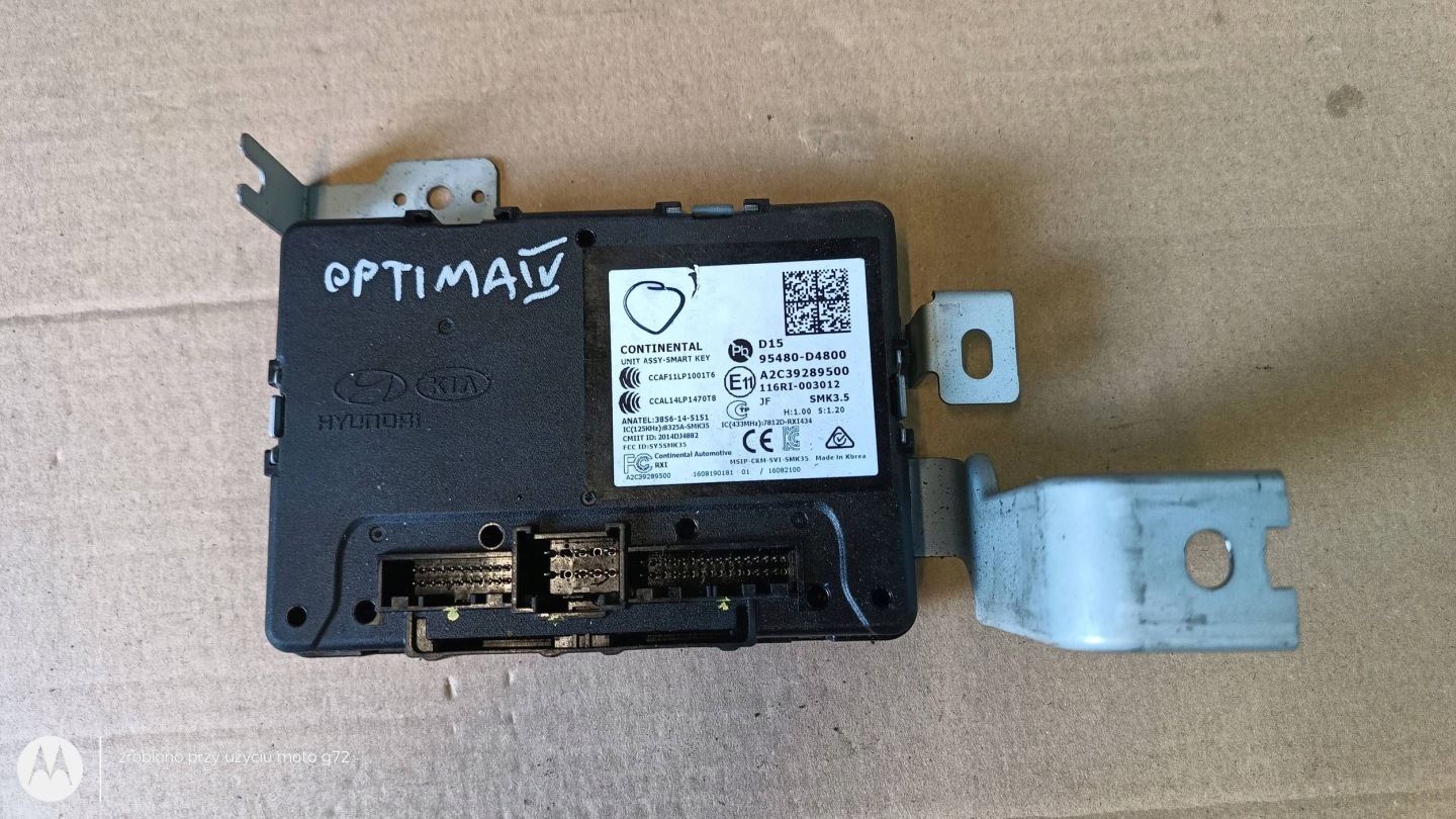 KIA OPTIMA IV control unit module SMART KEY 95480-D4800 20129R