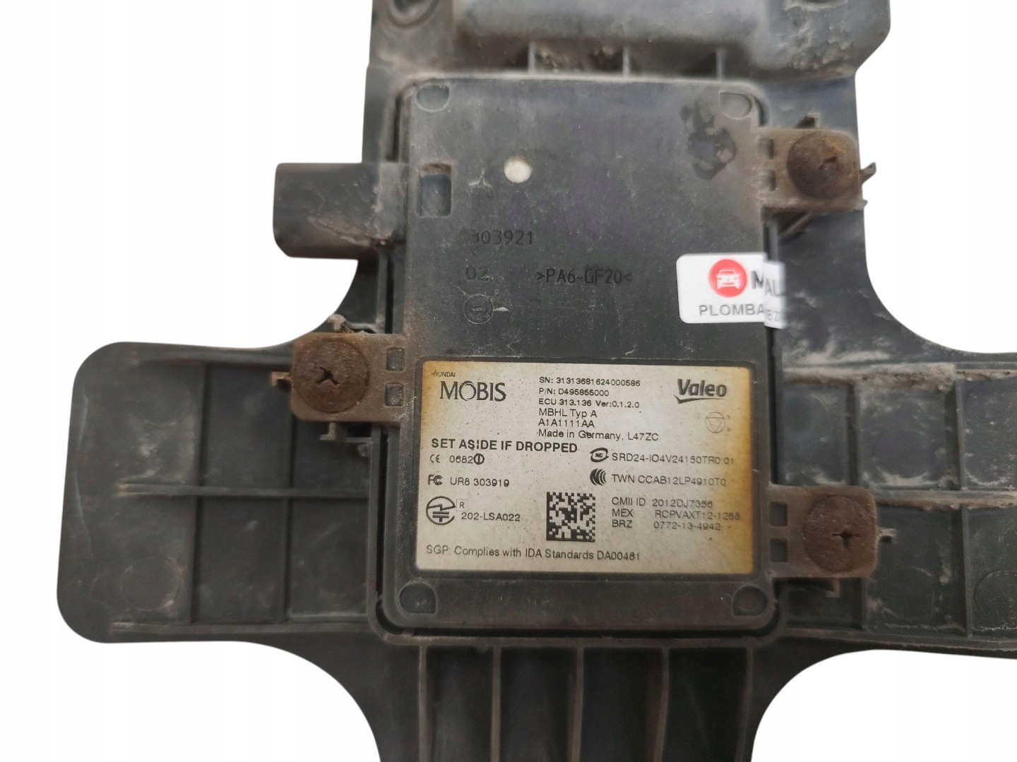 module sensor MARTWEGO POLA RADAR left rear part KIA OPTIMA IV 95811-D4100