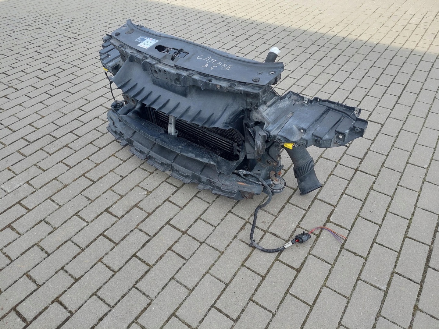 front body wall front pillar radiator PORSCHE CAYENNE and 7L 9PA LIFT 3.6