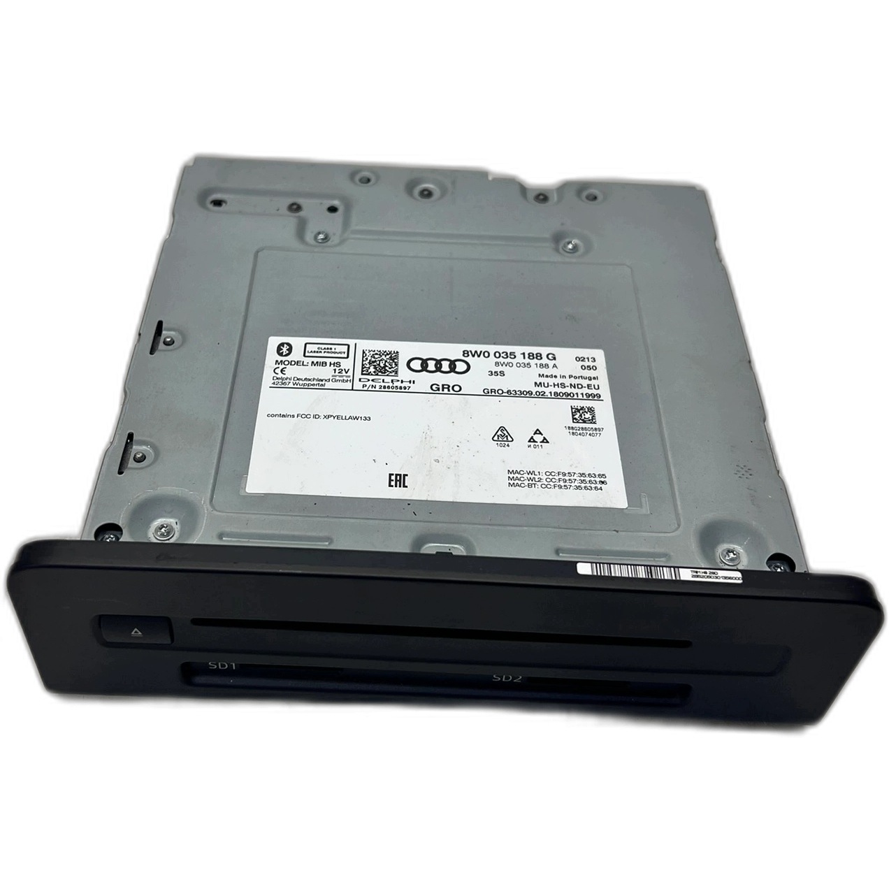 AUDI MULTIMEDIA card reader SD AUDI A4 B9 8W0035188G 8W0035188A