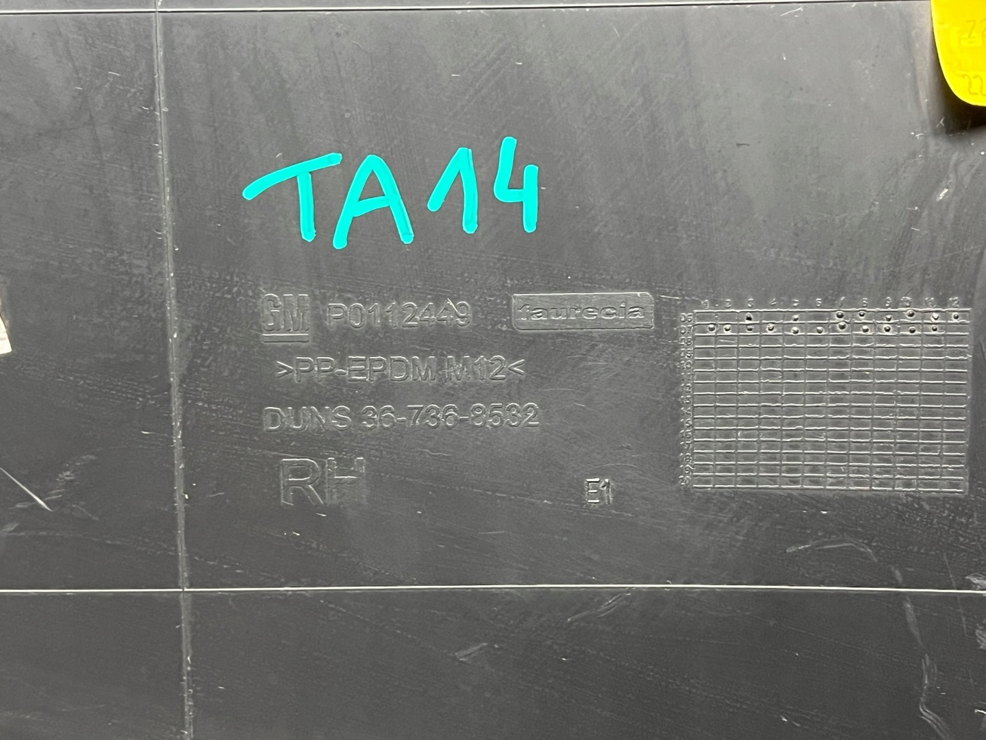 OPEL CORSA D side upholstery right rear part 3D 13271913 TA14