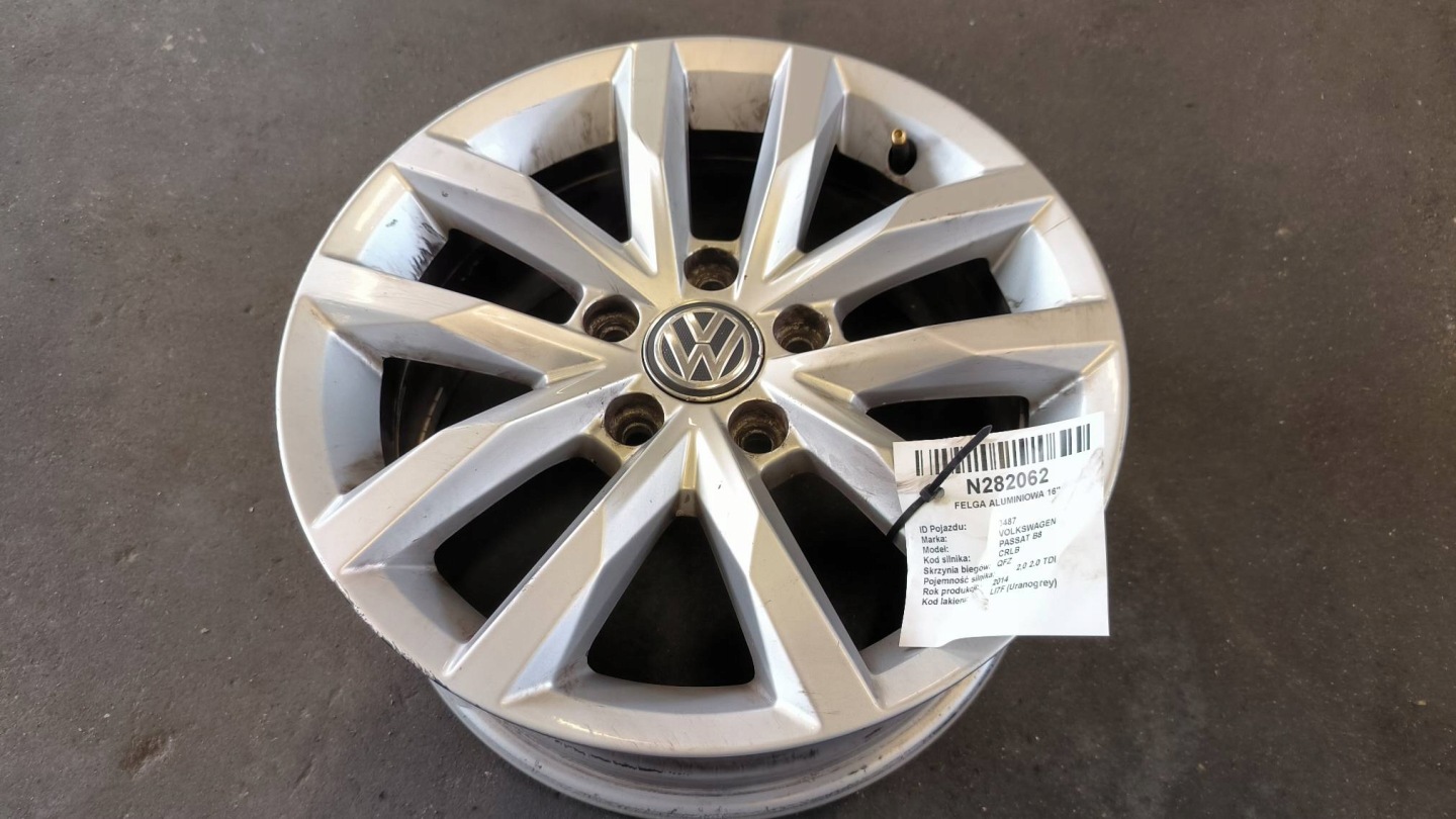 disc aluminium 16'' 5X112 3G0601025 VOLKSWAGEN PASSAT B8