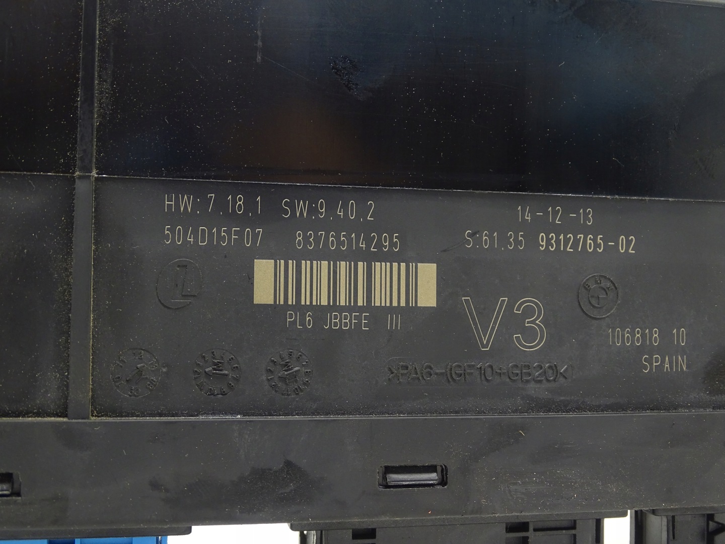 module control unit KOMFORTU BMW F10 F11 9312765