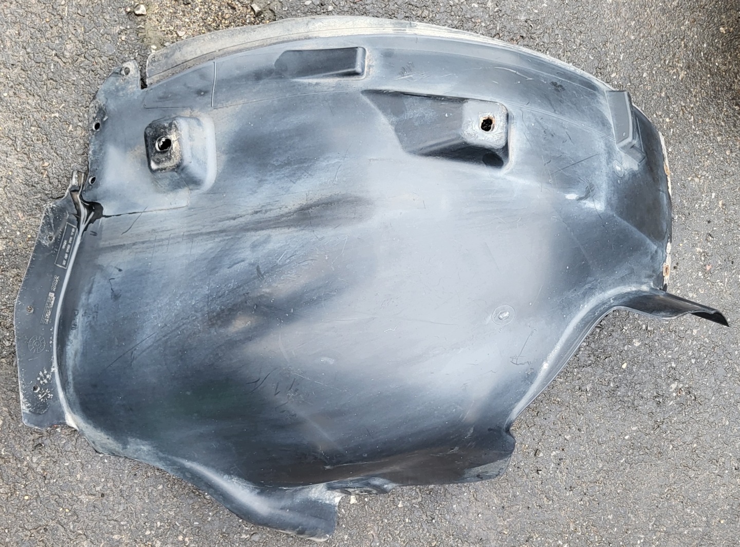 mudguard left front front part rear MERCEDES ML W164 A1648840922 OE