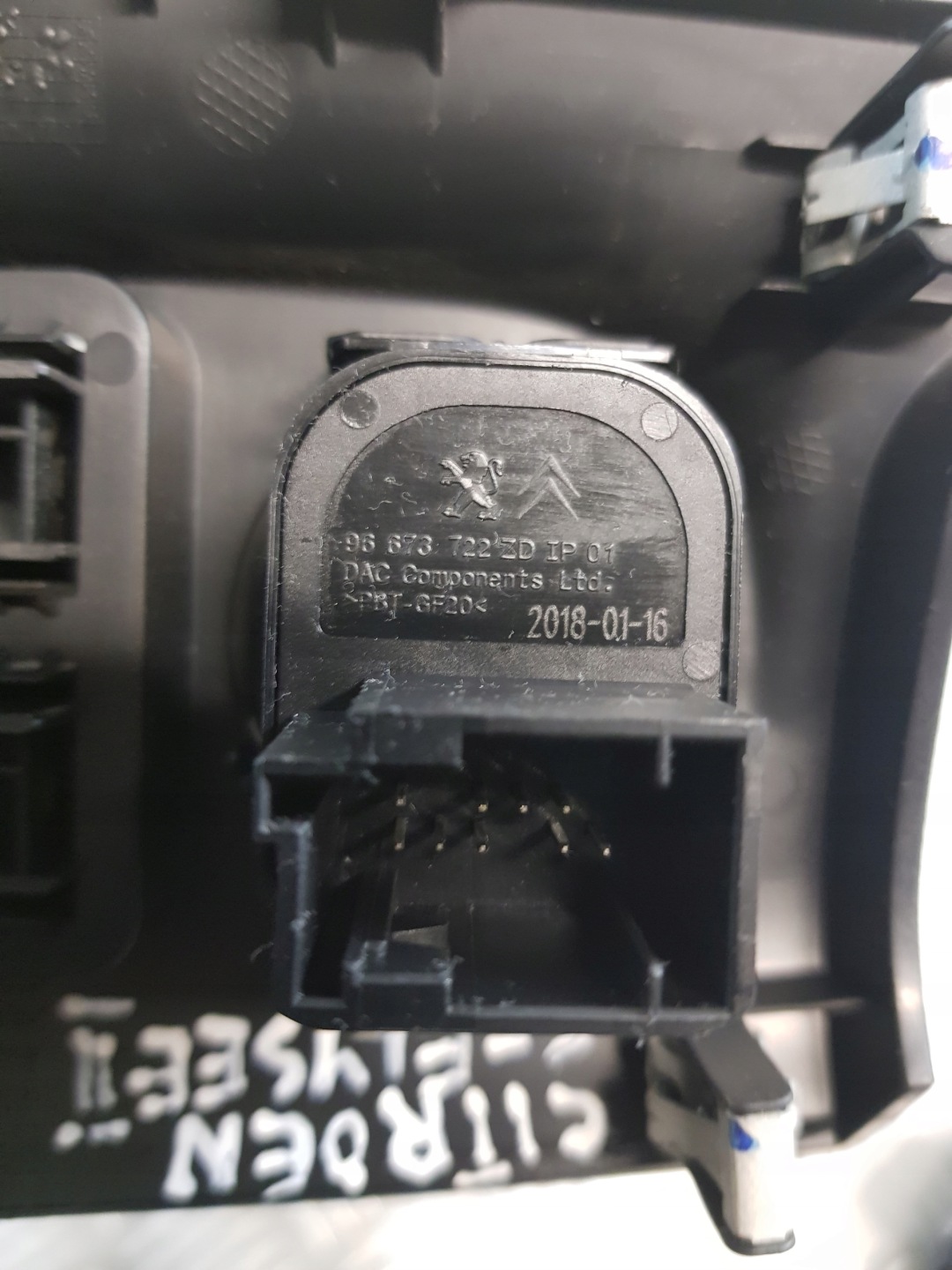 PANEL mirror control switch CITROEN C-ELYSEE II 9674382577 EU
