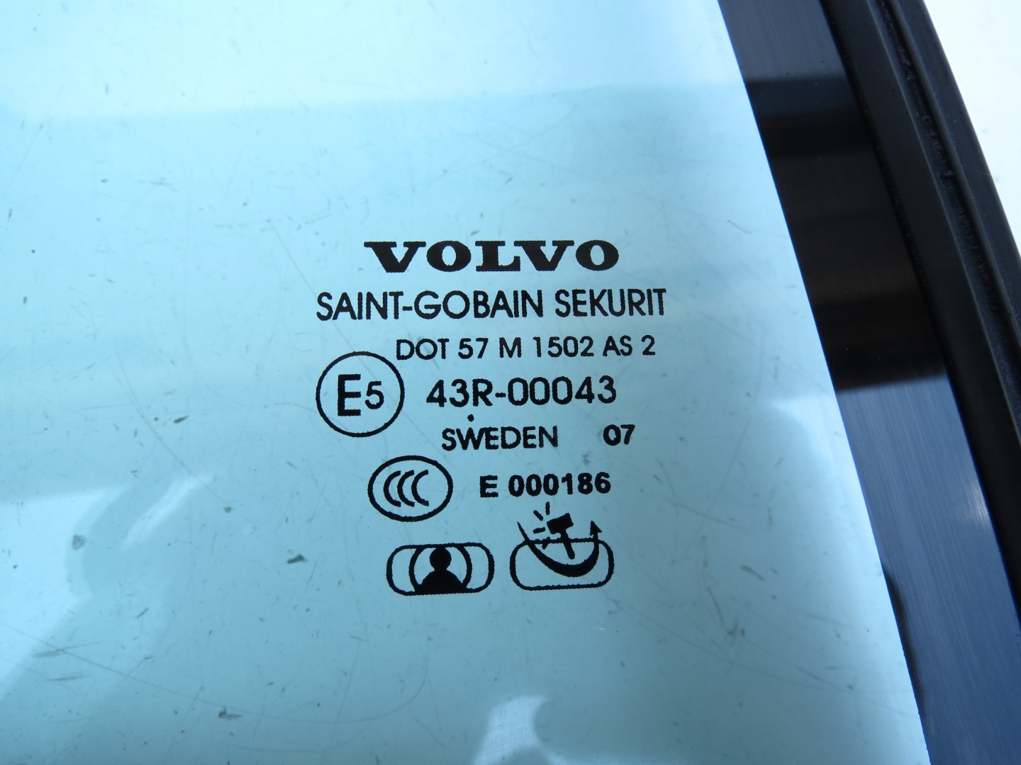 window right rear part rear KLEJONA VOLVO S80 II 06-16