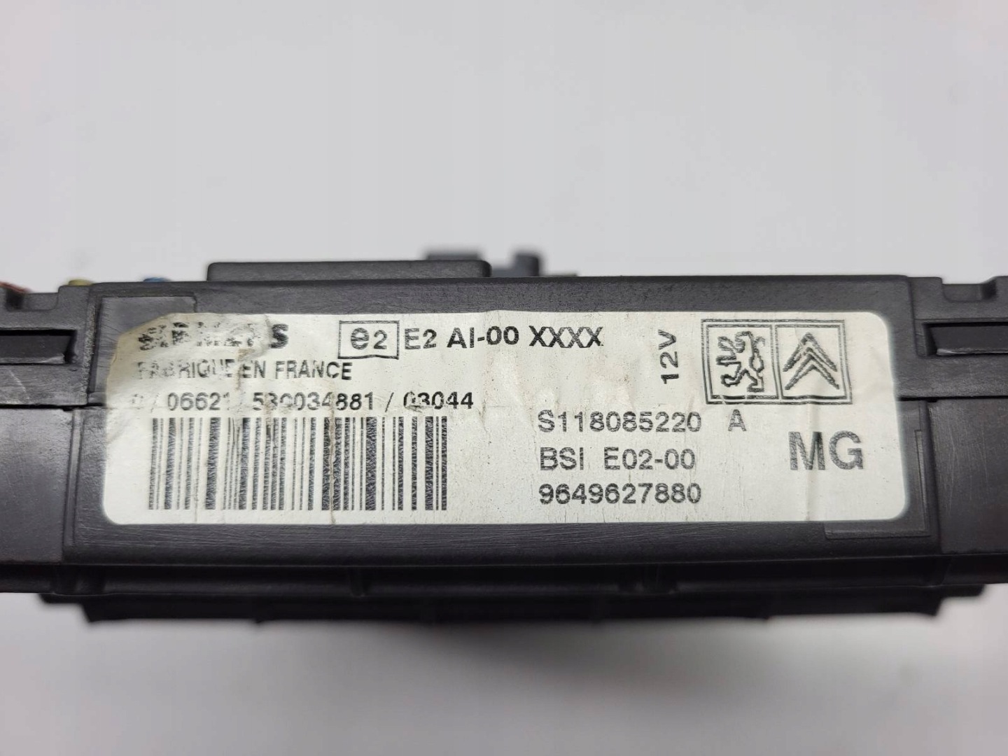 Module BSI Module fusibles Peugeot 206 1.4 HDI 9649627880