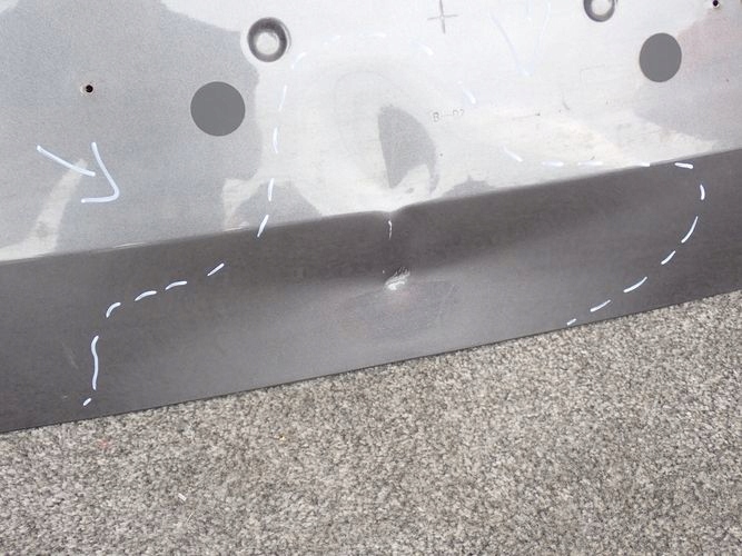 BERLINGO IV PARTNER IV 18- boot doors rear part below szybe uchylna