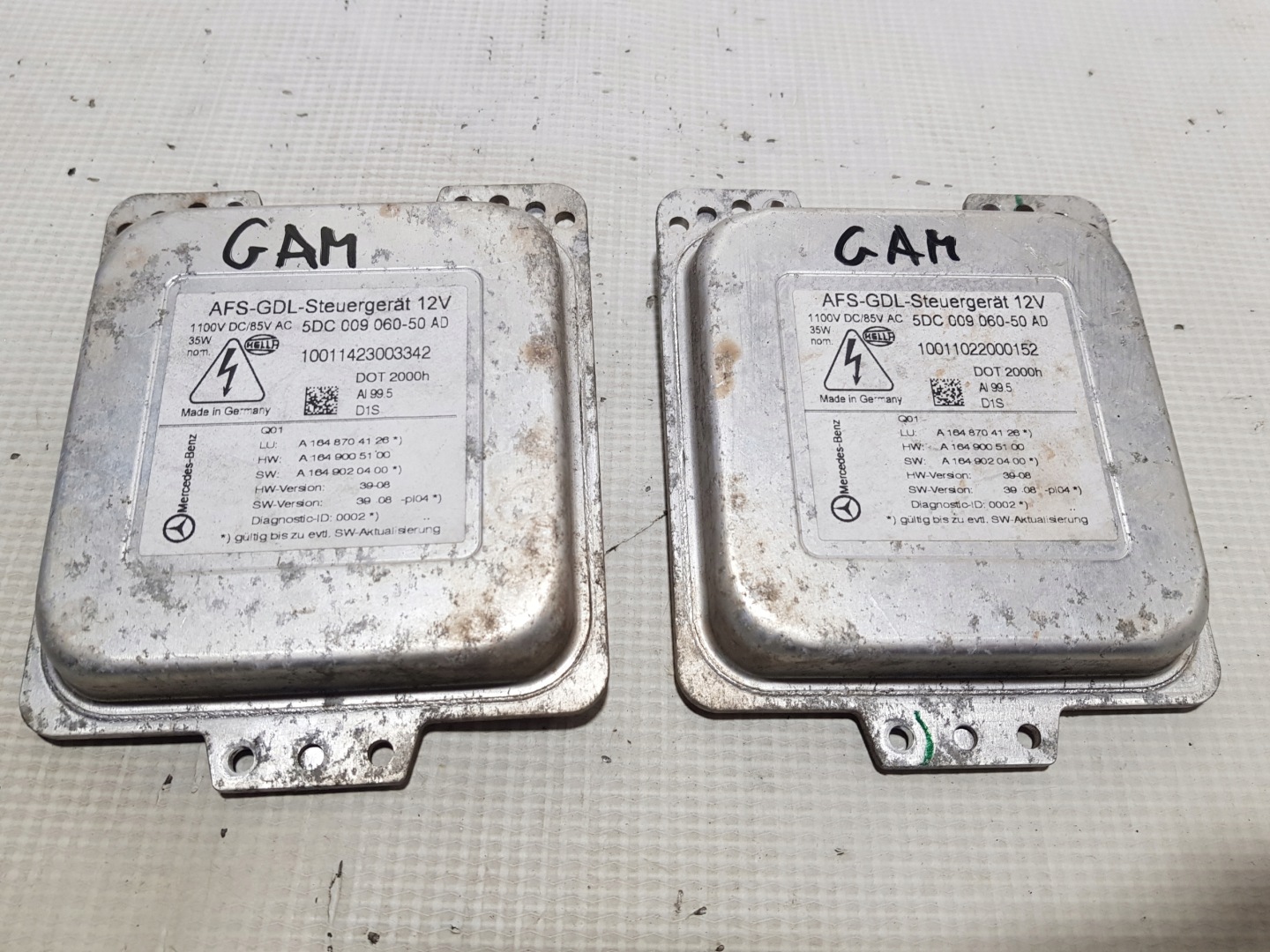 control unit XENON MERCEDES ML W164 GL X164 1648704126