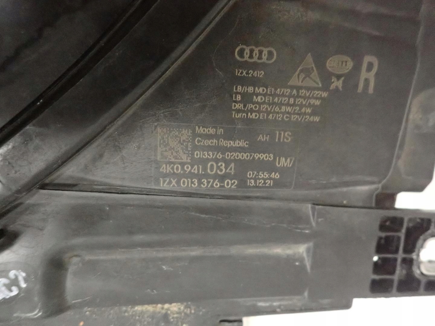 light front front right AUDI A6 C8 2018- FULL LED 4K0941034
