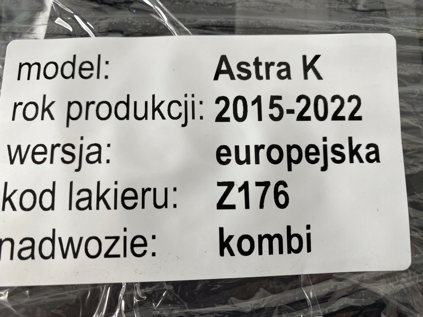 OPEL ASTRA K 15-21 TUNEL central frame PANEL PRZYCISKI 39028749 OE