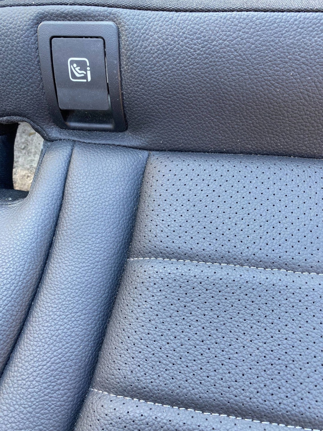 MERCEDES C W205 KOMBI Sitz heck hinten Leder schwarze