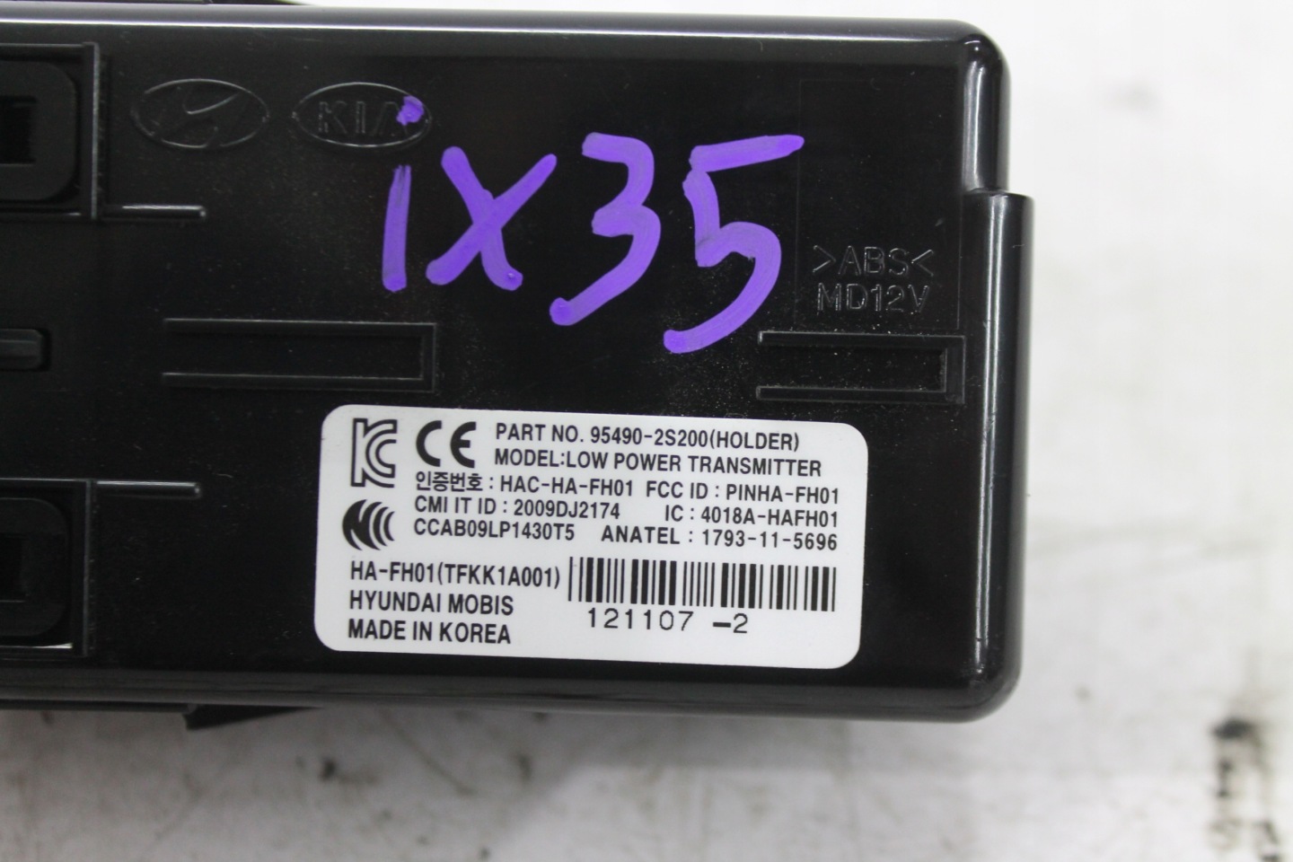 ignition key KOMPLET 95490-2S200 HYUNDAI IX35