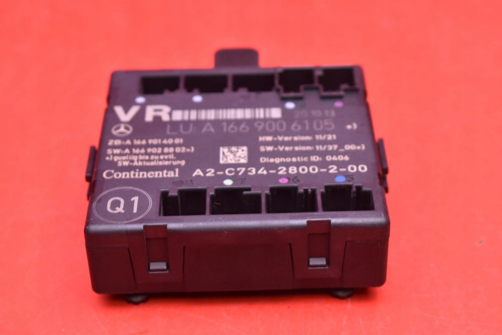 control unit module door right front A1669014001 MERCEDES A-KLASA W176 12-18