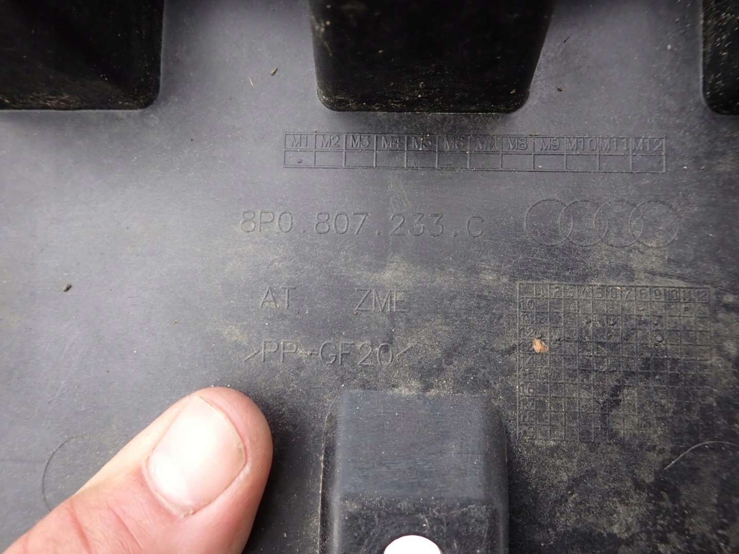 AUDI RS3 II 2 8P 11-12 cover cover below bumper