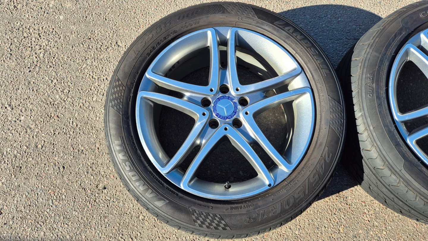 discs aluminium 18" 5X112 8J ET41 KOMPLET MERCEDES W222