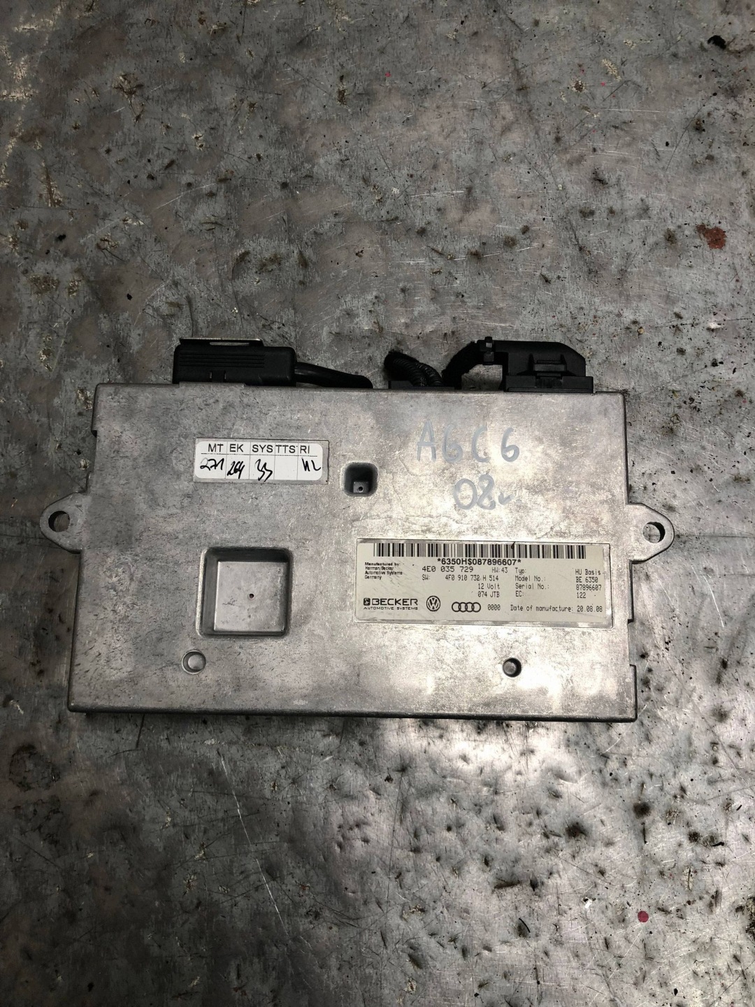 module control unit MMI AUDI A6 C6 4E0035729