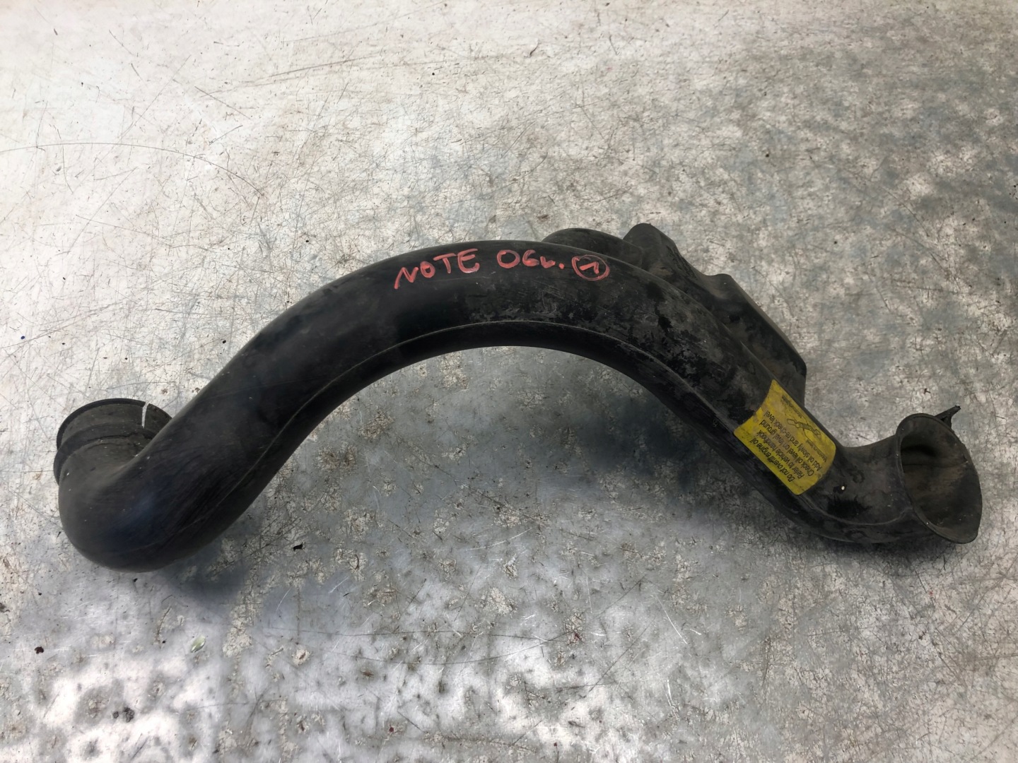 pipe air hose NISSAN NOTE E11 3981027959