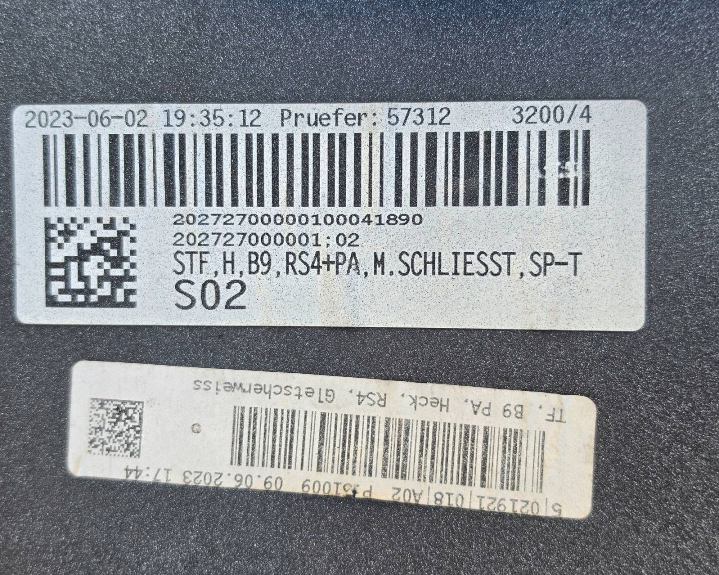 Audi RS4 B9 8w9807511 bumper rear