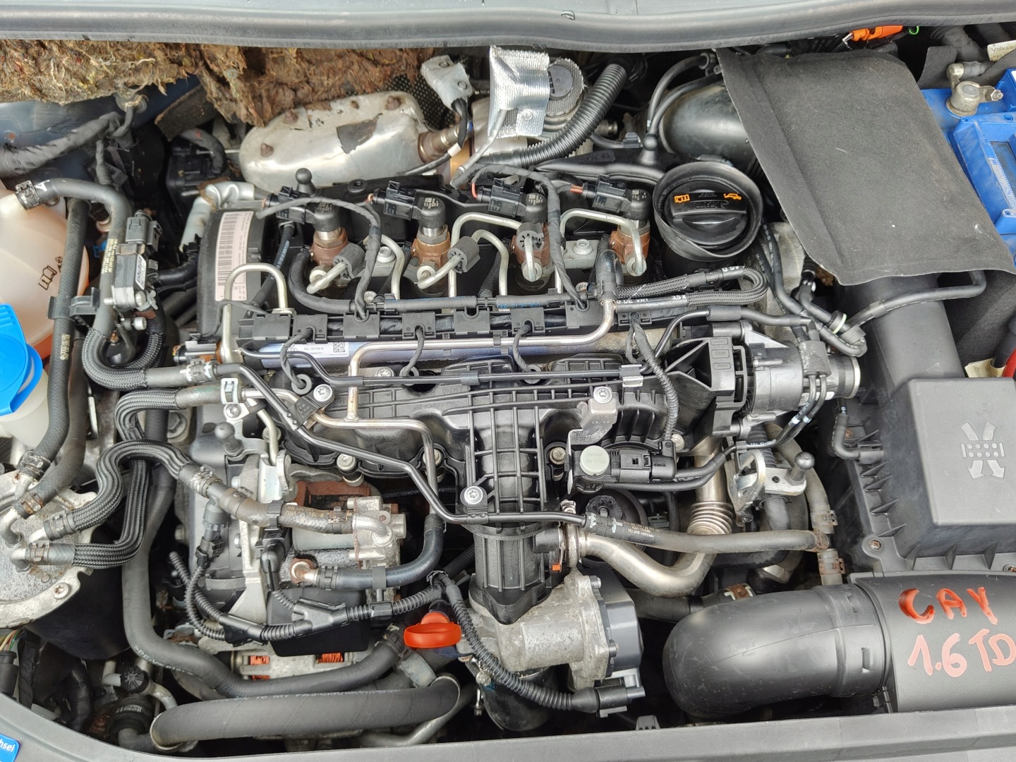 SEAT IBIZA IV GOLF VI + 1.6TDI 08/09R engine complete CAY
