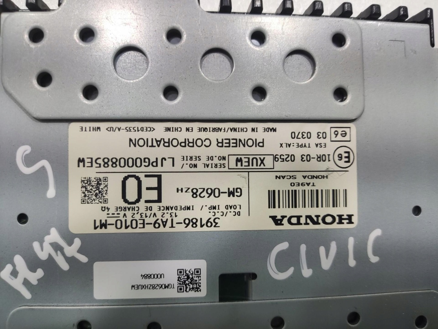 amplifier AUDIO HONDA CIVIC IX 2011-2015 39186-TA9-E010-M1