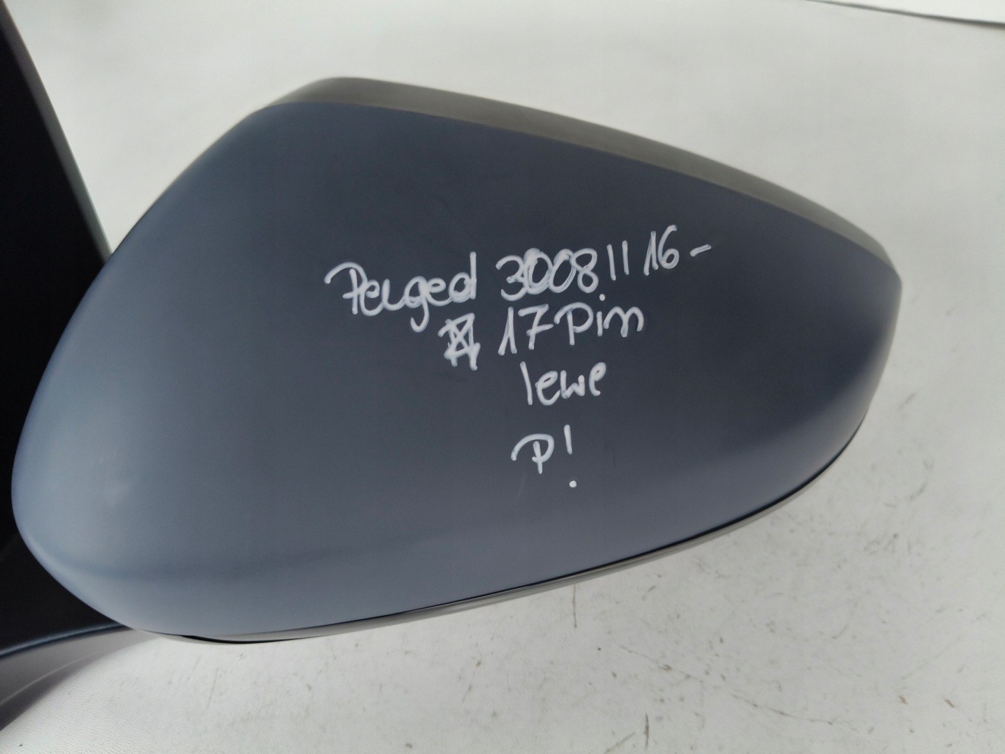 mirror left PEUGEOT 3008 II 16- 17 PIN