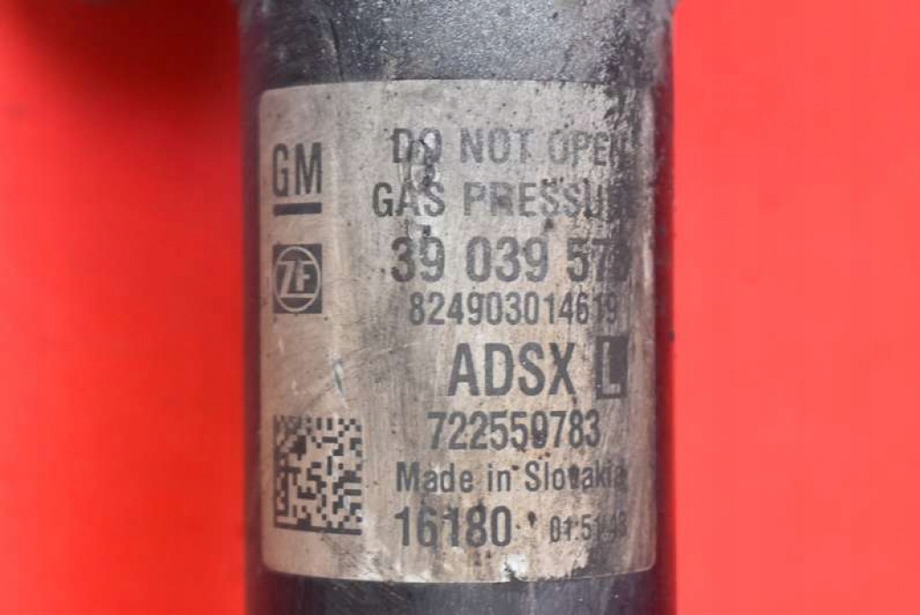 shock absorber left front 39039573 OPEL ASTRA 5 V K 1.6 CDTI 95 KM 15-20
